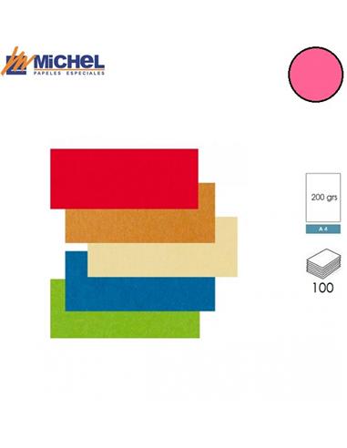 CARTULINA MICHEL A4 200g 100H FUCSIA