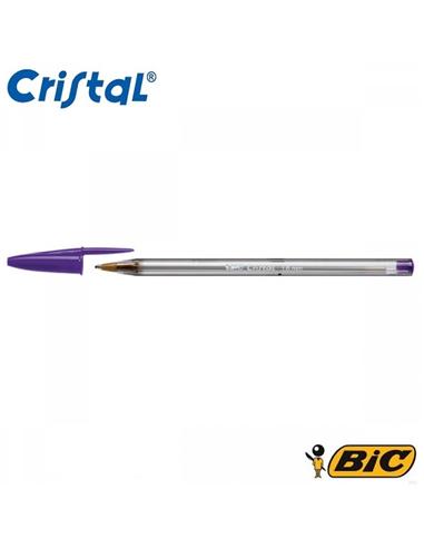 BOLIGRAFO BIC CRISTAL FUN 1.6mm LILA