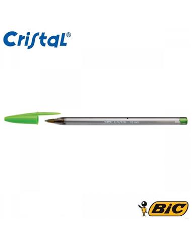 BOLIGRAFO BIC CRISTAL FUN 1.6mm VERDE CLARO
