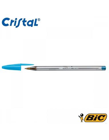 BOLIGRAFO BIC CRISTAL FUN 1.6mm AZUL CELESTE