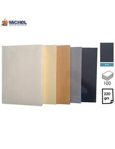 PAPEL MICHEL MURILLO A4 220GR 100H NEGRO