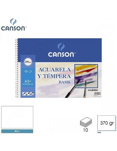 BLOC ACUARELA CANSON A3+ 370gr 10H