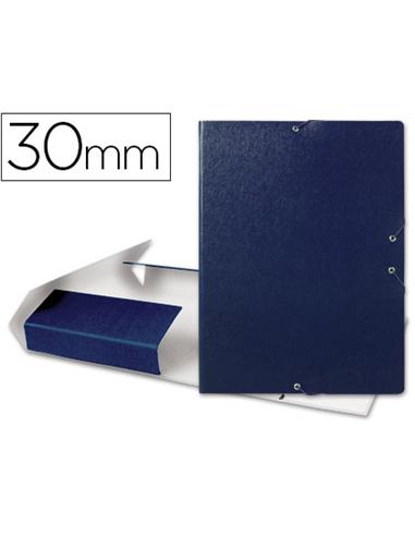 CARPETA PROYECTO LIDERPAPEL 3cm GOMILLA AZUL