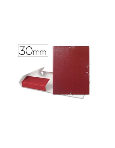 CARPETA PROYECTO LIDERPAPEL 3cm GOMILLA ROJA
