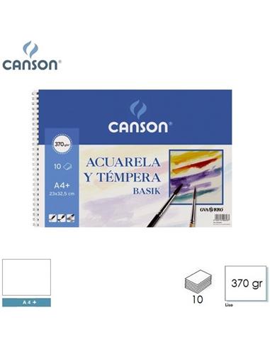 BLOC ACUARELA CANSON A4+ 370gr 10H