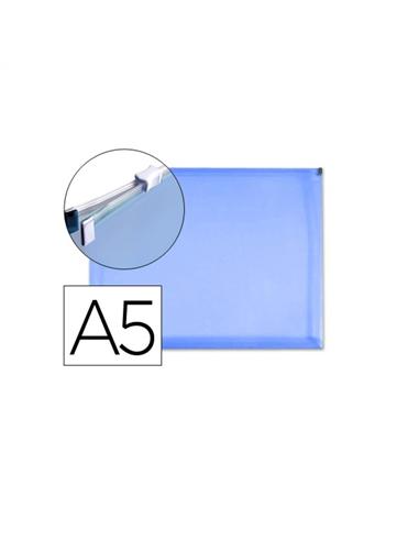 SOBRE PLASTICO LIDERPAPEL A5 37583 AZUL