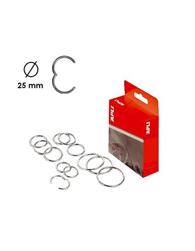 ANILLA METALICA ARTICULADA APLI 25mm 20ud