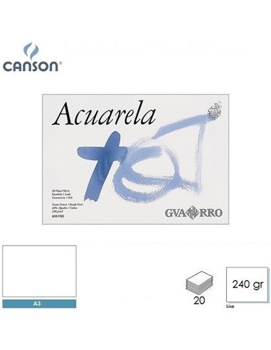 BLOC ACUARELA CANSON A3+ 240gr 20H ENCOLADO