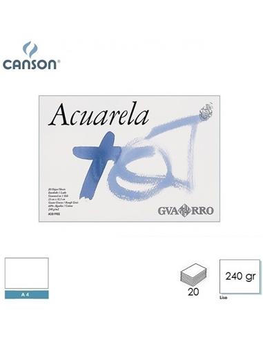 BLOC ACUARELA CANSON A4+ 240gr 20H ENCOLADO