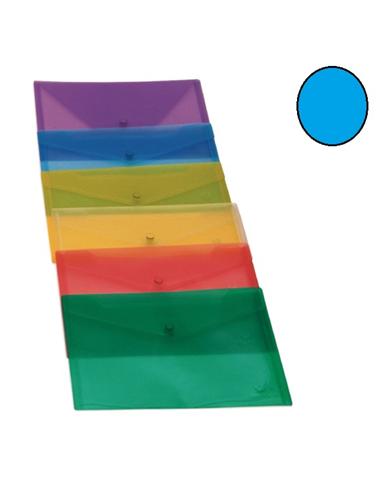 SOBRE PLASTICO GRAFOPLAS BROCHE T.C. AZUL
