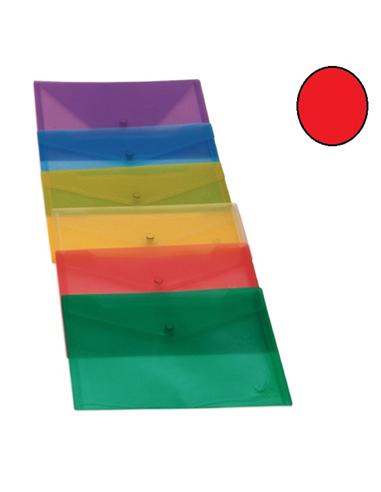 SOBRE PLASTICO GRAFOPLAS BROCHE T.C. ROJO