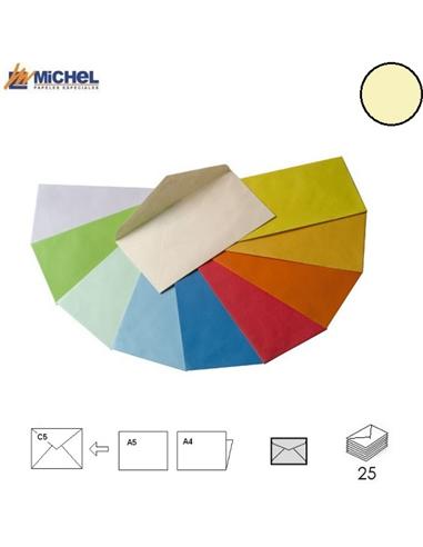 SOBRE MICHEL 160x220mm 80GR CREMA 25U