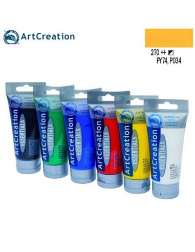 PINTURA ACRILICA 270 75ml AMARILLO AZO OSCURO