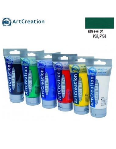 PINTURA ACRILICA 619 75ml VERDE PERMANENTE OSCURO