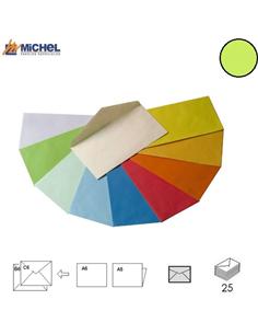 SOBRE MICHEL 125x180mm 80GR VERDE CLARO 25U