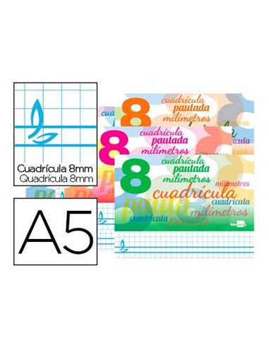 LIBRETA GRAPADA LIDERPAPEL TC CUADROVIA 8mm 32H