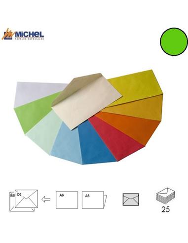 SOBRE MICHEL 125x180mm 80GR VERDE HIERBA 25U