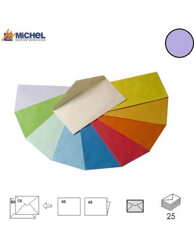 SOBRE MICHEL 125x180mm 80GR LILA 25U
