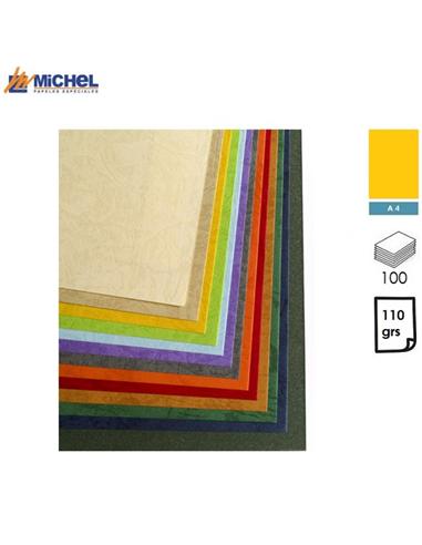 PAPEL MICHEL ANTE A4 110GR 100H AMARILLO