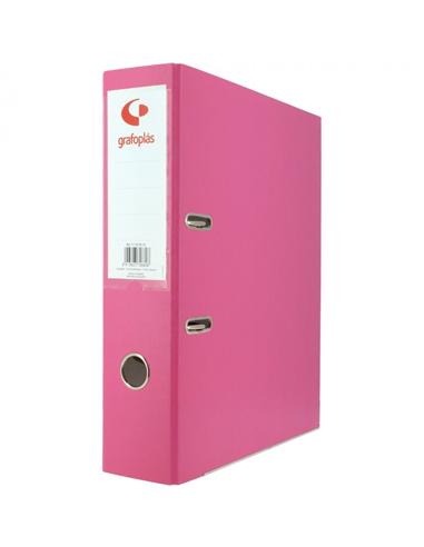 ARCHIVADOR GRAFOPLAS T.FOLIO LOMO ANCHO ROSA