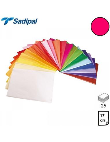 PAPEL SEDA SADIPAL 51x76cm 25 HOJAS MAGENTA