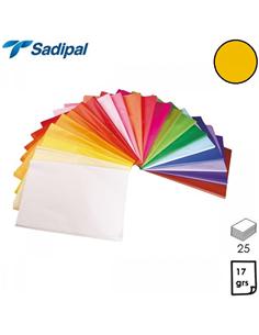 PAPEL SEDA SADIPAL 51x76cm 25 HOJAS ORO