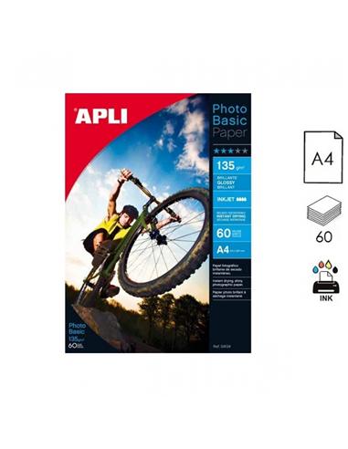 PAPEL APLI PHOTO BASIC INK A4 135GR 60H