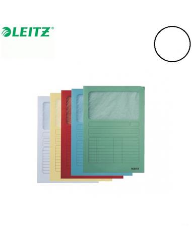 SUBCARPETA LEITZ A4 ELE CON VENTANA BLANCO