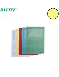SUBCARPETA LEITZ A4 ELE CON VENTANA AMARILLO