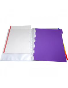 CARPETA CON FUNDAS GRAFOPLAS MAXIPLAS 30F A4 NATUR