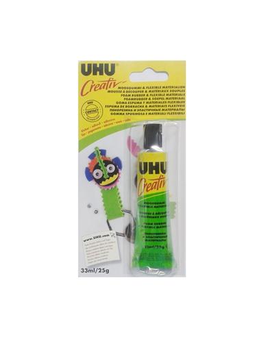 PEGAMENTO UHU CREATIV GOMA ESPUMA MAT FLEXIBLES