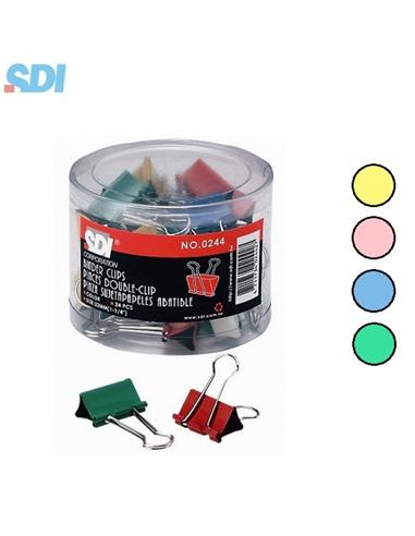 PINZA REVERSIBLE OFFICE-BOX Nº3 32 MM COLORES