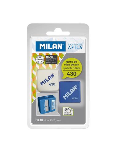 AFILADOR MILAN AFILA  + 1 GOMA 430 BLISTER 1ud