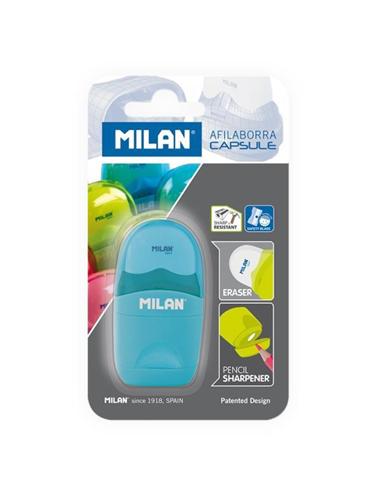 AFILADOR MILAN CAPSULE + GOMA BLISTER 1ud