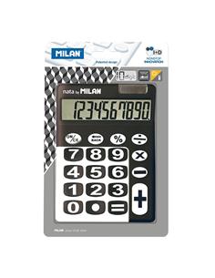 CALCULADORA MILAN NATA DUO NEGRO/BLANCO 10 DIGITOS