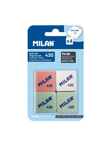 GOMA DE BORRAR MILAN 430 BLISTER 4ud