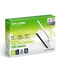 ADAPTADOR RED TP-LINK WIRELESS USB 150 MBPS ANTENA