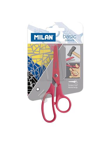 TIJERA ESCOLAR MILAN ROSA BLISTER 1ud