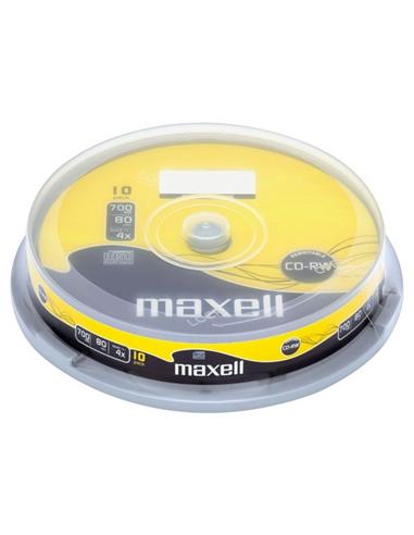 CD-R MAXELL 700 MB 80 MIN.1x52 SPINDLE BOTE 10 UDS