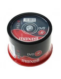 DVD-R MAXELL 4.7 GB 120 MIN. SPINDLE BOTE 50 UDS