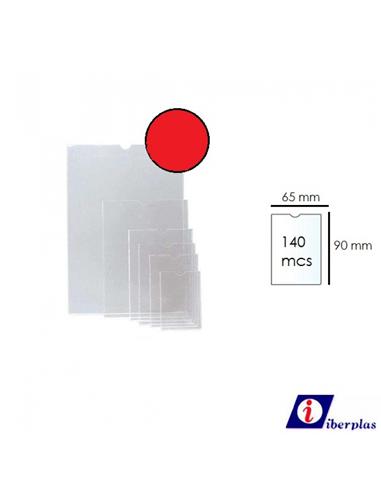 FUNDA BOLSA IBERPLAS 65x90mm ROJA