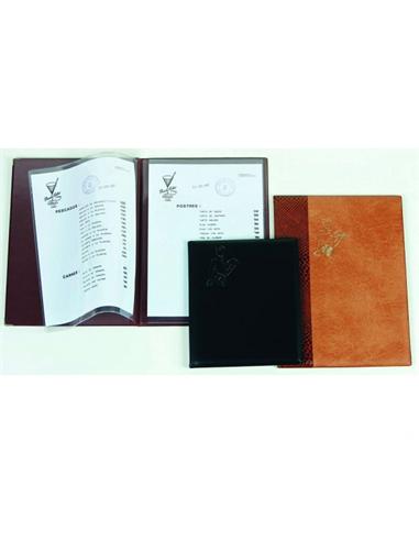 PORTA MENUS IBERPLAS TF 6 FUNDAS MARRON VENECIA