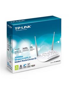 ROUTER TP-LINK WLAN-MODEM ADSL2+, ANNEXB  300 MBPS