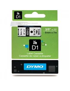 CINTA ROTULADORA DYMO D1 9mm x 7m BLANCA/NEGRA