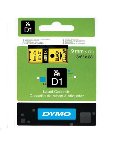 CINTA ROTULADORA DYMO D1 9mm x 7m AMARILLA/NEGRA