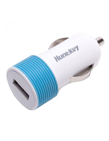 ADAPTADOR HUNTKEY CARGADOR USB-CAR 5V 10W BLANCO