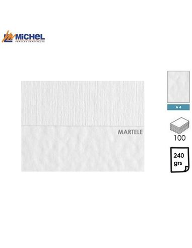 PAPEL MICHEL OPALINA MARTELE A4 240GR 100H BLANCO
