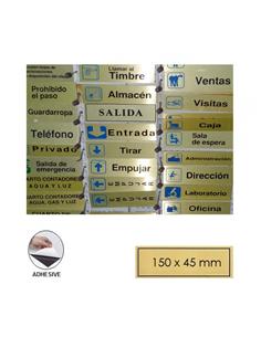 CARTEL ALUMINIO SIN GRABADO 30x22mm