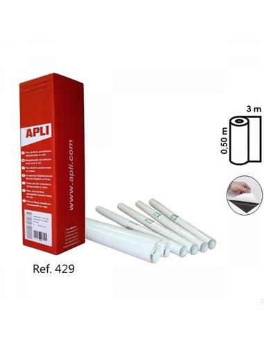 PLASTICO ADHESIVO APLI 0,50x3m TRANSPARENTE