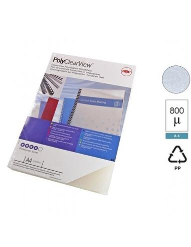 PORTADA POLIPROPILENO GBC A4 800 MCS TRANSPARENTE